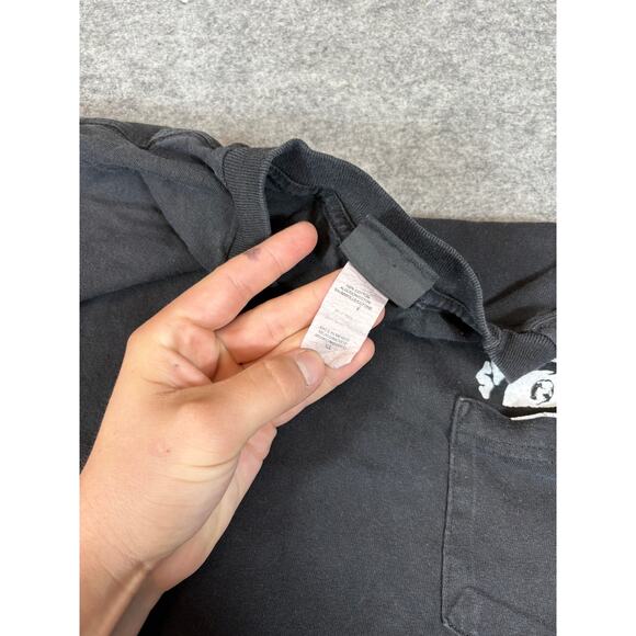 Santa Cruz Til The End Graphic Pocket Tee Men XL Palm Trees Skull Skateboard Y2K - Picture 5 of 9